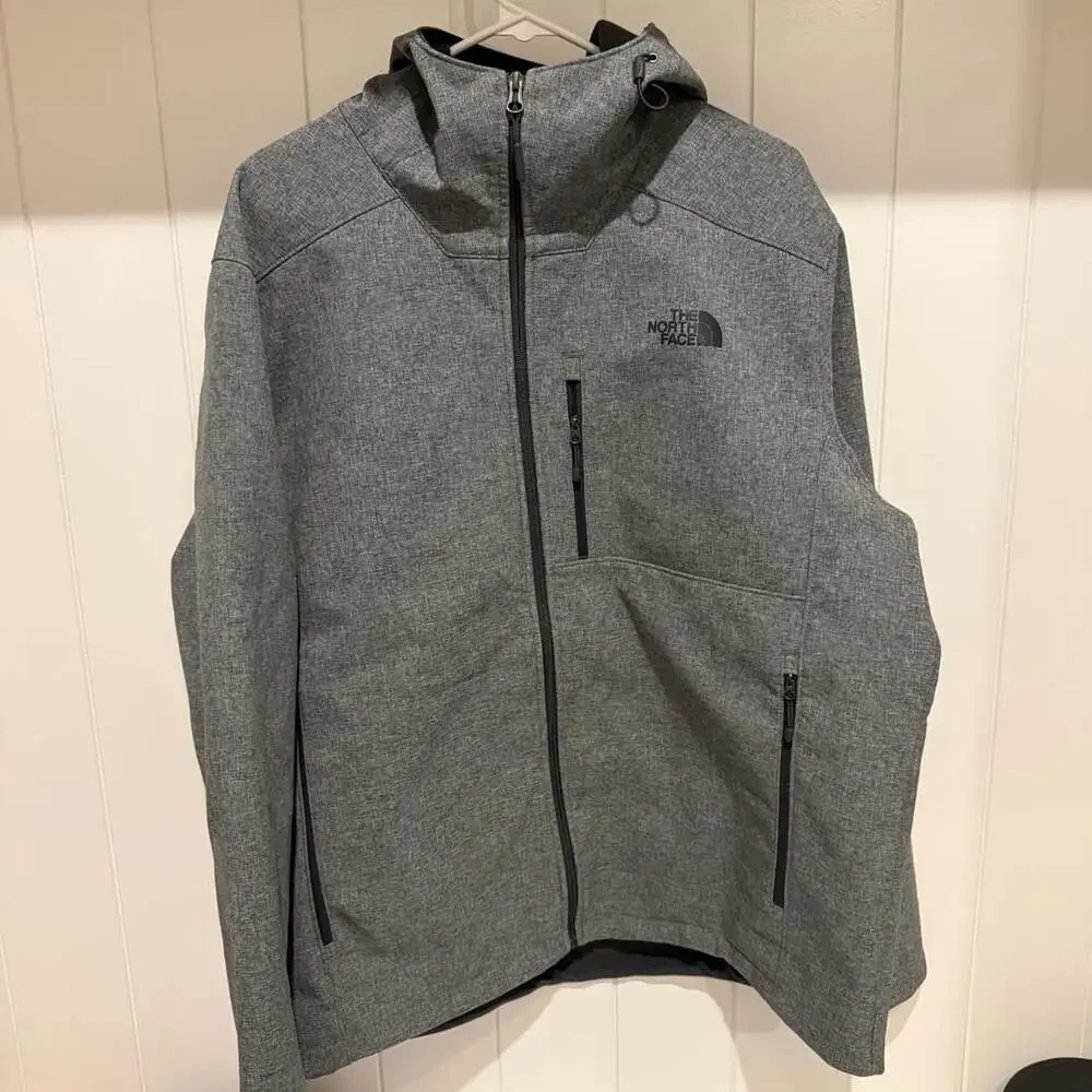 The North Face Apex Bionic 2 Hoodie Size XL Gray Softshell
